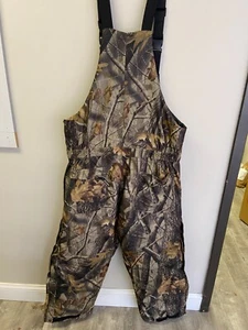 Arctic Shield Camo Insulated Quilt Lined Bib Overalls Men's Size Large 36-38 - Picture 1 of 6