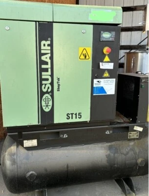 SULLAIR ST1509AC ShopTek Air Compressor and Tank Mount with Dryer and Filter - Image 1 of 4