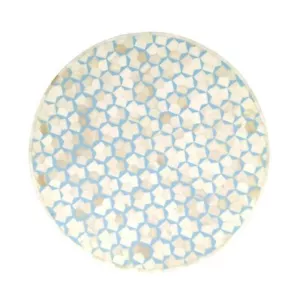 Mesa consola redonda de mármol con incrustación de hueso de 36" hecha a mano arte oficina artículo decorativo - Imagen 1 de 6