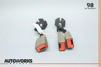 02-08 Juego de hebillas de cinturón de seguridad trasero derecho e izquierdo y central Jaguar X-Type X400 ADX OEM Foto 1 de 4