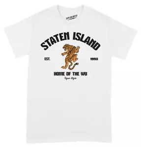 Staten Island NY Streetwear Home Of Wu Tiger Style Design Grafik Herren T-Shirt - Bild 1 von 19