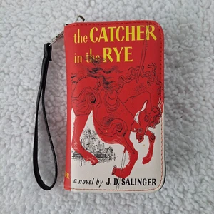 The Catcher In The Rye Book Wallet Wristlet JD Salinger Banned Holden Caulfield - Picture 1 of 4