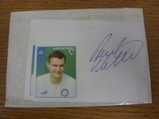 1996/1997 Autographed White Card: Leeds United - Wetherall, David  (Sticker laid