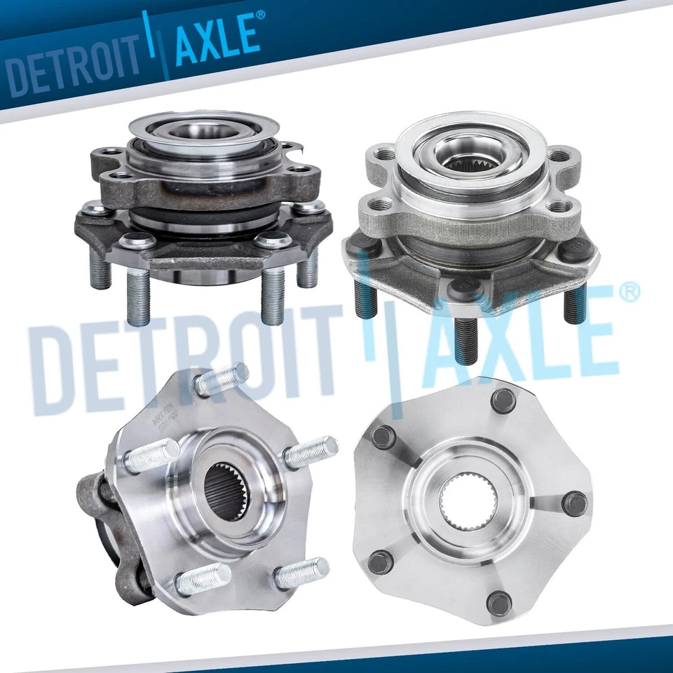 Front Rear Wheel Bearing Hubs for Chevy City Express Nissan Leaf Sentra NV200 - Image 1 of 4
