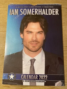 2022 IAN SOMERHALDER 16 1/2" x 11 1/2" Calendar Factory Sealed - Foto 1 di 4