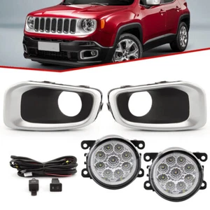 For Jeep Renegade 2015-2018 LED Front Bumper Fog Lights Lamp Cover Harness Kit - Bild 1 von 15