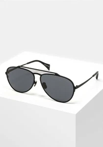 Gafas de sol Yohji Yamamoto YY7039 redondas Avlator en negro - totalmente nuevas, precio de venta sugerido por el fabricante £440 - Imagen 1 de 12