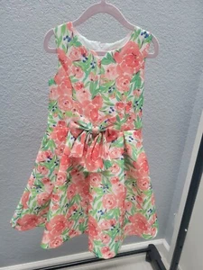 Girls Floral Dress size 6  - Picture 1 of 3