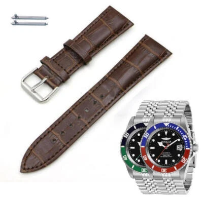 Correa de reloj de cuero marrón para Invicta Pro Diver 29176 29177 29178 29179 #41 Foto 1 de 3