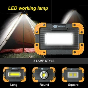 Rechargeable 100000lm COB LED Work Light Inspection Flashlight Flood Lamp Camp - Picture 1 of 12