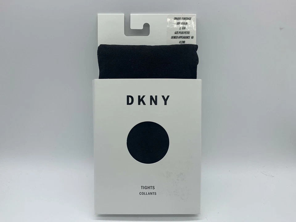 Medias superiores de control de cobertura opacas DKNY, Plus Petite, 412NB, NEGRAS opacas Foto 1 de 1