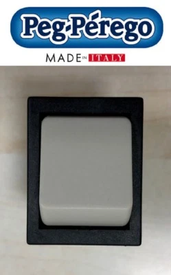 PEG PEREGO PULSANTE GAUCHO 1 E 2 - 12V 20A NERO/GRIGIO MEPU0002 -nuovo-Italia