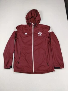 Adidas ClimaProof Windbreaker Mens Small Red Aggies A&M Athletic Athleisure - Picture 1 of 15