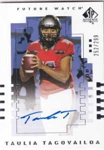 2022 SP Authentic '00 Future Watch Auto #00T-TA Taulia Tagovailoa #252/299 - Picture 1 of 2