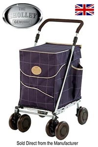 Solley - Klappbarer Einkaufswagen & Gehhilfe (Maulbeere) - Bild 1 von 11