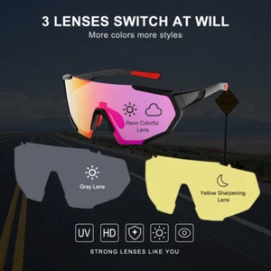 Polarized Cycling Sunglasses UV Glasses MTB Bike Road Bicycle Riding Goggles - Picture 1 of 24