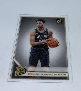 2019-20 Panini Clearly Donruss Quinndary Weatherspoon Gold Rated Rookie #93 - Bild 1 von 2