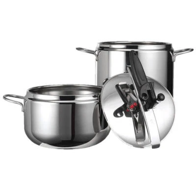 Inoxriv pentola a pressione 3,5 - 5 - 7 litri BIS 5+7 L - 3,5+7 L INOX INDUZIONE - Immagine 1 di 4