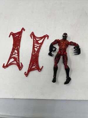 Figura de acción Marvel Legends Spider-Man Carnage 6" Hasbro con redes de captura Foto 1 de 4