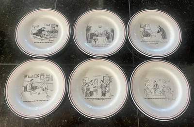 Juego de 6 platos de ensalada THE NEW YORKER WINE CHEESE PICTÓRICO Restauración Hardware Foto 1 de 4