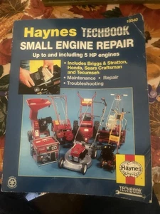 Vintage 1990 Haynes Techbook Small Engine Repair Manual 10340 Up To 5 HP Engines - Picture 1 of 1