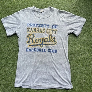 Vintage 80’s Kansas City Royals MLB Single Stitch Graphic T-Shirt Size Medium - Picture 1 of 7
