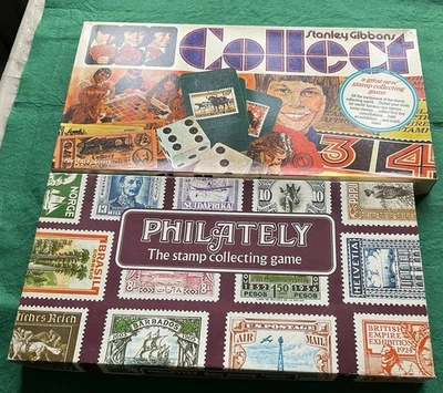 Two Vintage Board Games On Stamp Collecting Theme Great Quality Free UK Postage - Image 1 of 4