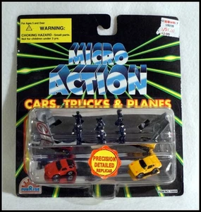 Vintage FunRise Toys Micro Action Police and Sportcar Set New Old Stock #Z1112 - Picture 1 of 5