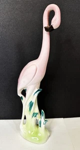 Vintage Pink Flamingo Ceramic Figurine 12" Brad Keeler Will George California - Picture 1 of 11