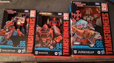 NEW Transformers Studio Series 86 Voyager -perception 84 Iron Hide Lot Of3 - Image 1 of 4