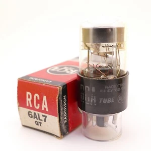 Eine ausgezeichnete RCA 6AL7GT Blinkerröhre NOS NIB TV-7 vollständig getestet auf Blinker - Bild 1 von 4