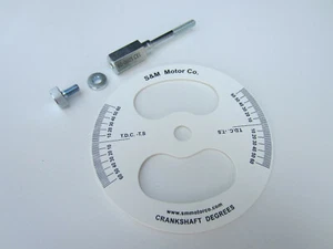 ENGINE TOP DEAD CENTER TDC IGNITION TIMING DISC TOOL 60-0605E TRIUMPH BSA NORTON - Picture 1 of 3