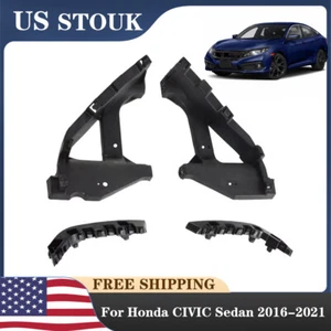 Pair Headlight Bracket Front Hold Mount Retainer For Honda Civic Sedan 2016-2021 - Picture 1 of 12