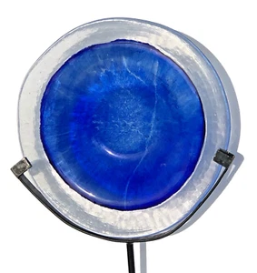 Scandinavian Signed Art Glass Plate Signed - Picture 1 of 6