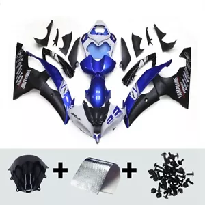 White Blue Black ABS Fairings For Yamaha YZF 600 R6 2008 - 2016 YZF600 R6 08-16 - Picture 1 of 8