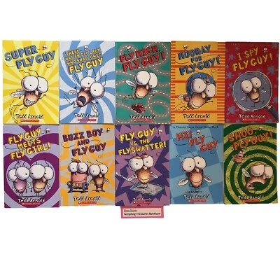 NEW & SEALED 10 Fly Guy Books Funny Fiction Series Set Lot Tedd Arnold Book Gift