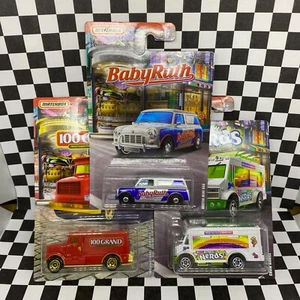 Matchbox 2019 Candy Series Lot Austin Mini Van,International,Chow Mobile 1/64 - Picture 1 of 5