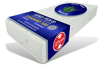 Bonnellfederken Matratze Smaragd H4 Fest orthopädisch Luxushöhe 27cm - Bild 1 von 4