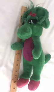 Vintage Baby Bop Barneys Friend Plush Dinosaur Lyons 1992 14 Inches - Picture 1 of 12