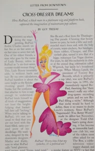 RuPaul Drag Queen Profile 1993 New Yorker ~8x10.5" Original 6pg - Picture 1 of 4