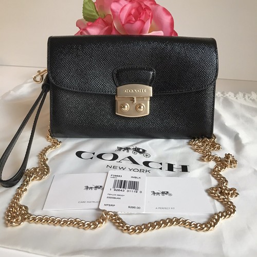 COACH Tracolla Donna F38683 Autentico Nero