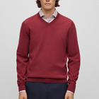 Hugo Boss Burgundy Wool Fitted Sweater "Marvic" Size Xl