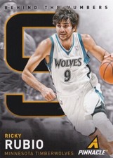 2013-14 Panini Pinnacle RICKY RUBIO #9 Behind The Numbers Minnesota Timberwolves