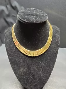 Collana catena lunga larga placcata oro/oro vintage Park Lane vintage - Foto 1 di 6