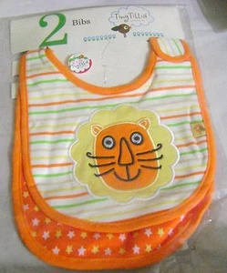 Avon Tiny Tillia Set of 2 Bibs   Lion & Stars   New in package  Retired  - Picture 1 of 2
