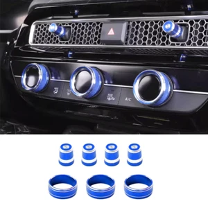 Console Air-Condition Adjust knob Blue Trim kit For Honda CRV CR-V 2023 2024 - Picture 1 of 7