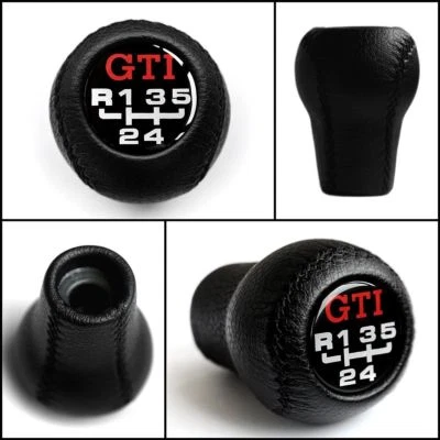 VW GTI 5-GANG LEDER SCHALTKNOPF SCHALTKNAUF CABRIOLET GOLF 1 2 3 JETTA A1 A2 - Изображение 1 из 4