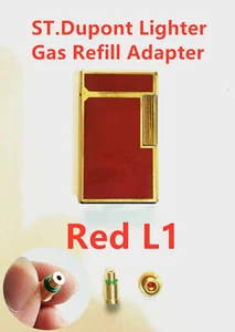 Adaptador de recarga de gas latón 1 pieza para encendedor S.T Dupont tapas rojas línea 1 kit de reparación - Imagen 1 de 6