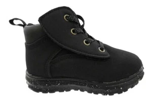 Wonder Nation Infant Toddler Boys Black or Brown Strap Casual Boots Shoes: 3-11 - Picture 1 of 17