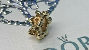 PANDORA | 14K GOLD ROSEN CHARM ✪ NEU ✪ 750378 AUTHENTISCHE AUSLAUFBLUME SELTEN 585ALE - Bild 1 von 9